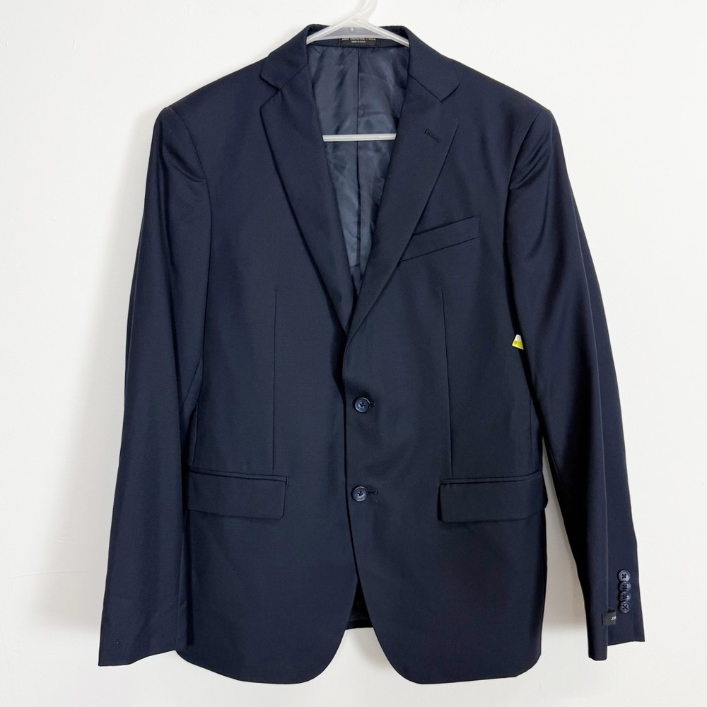 John Varvatos Bedford Sport Coat Blazer Jacket Mens 38s Blue Wool Nwot New